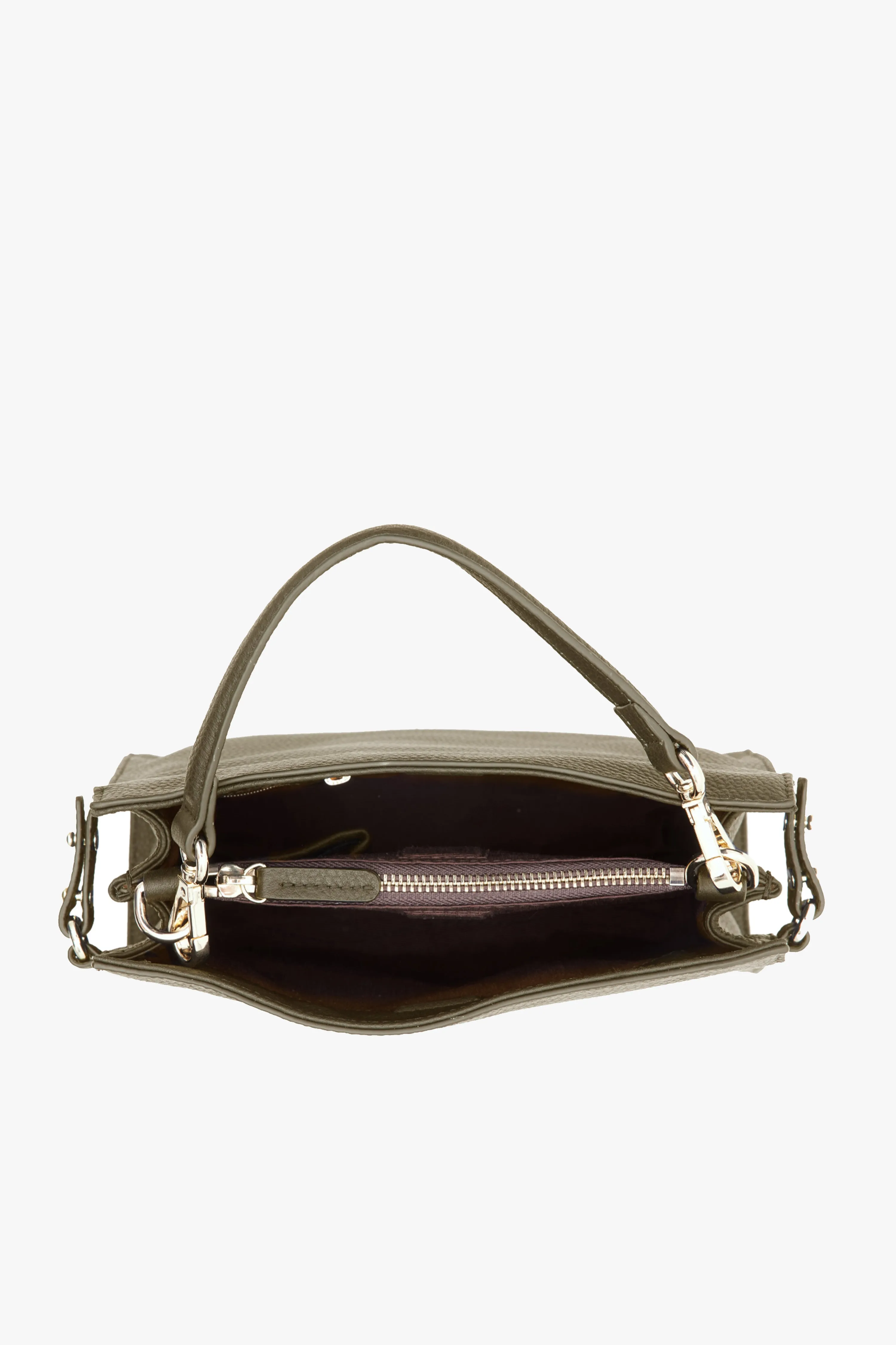 Bea Crossbody Gotham Grey Leather Bag