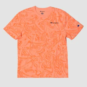 CHAMPION - Men - Marble Allover Print Tee - Melon