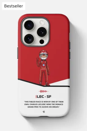 Charles Leclerc Monaco F1 Win Phone Case