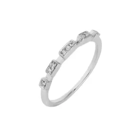 Chuck Diamond Ring, 14k White Gold