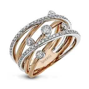 Clio Right Hand Ring in 18k Gold with Diamonds