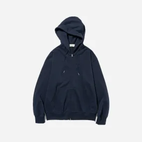 CORE BASIC FULL ZIP HOODIE - NAVY