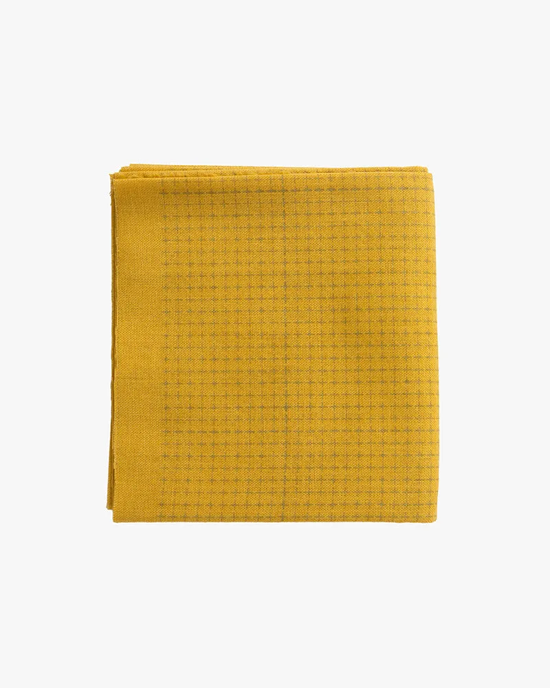 Daruma, Sashiko Cloth, Yellow