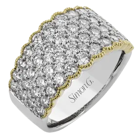 Fashion Ring In 18k Gold With Diamonds