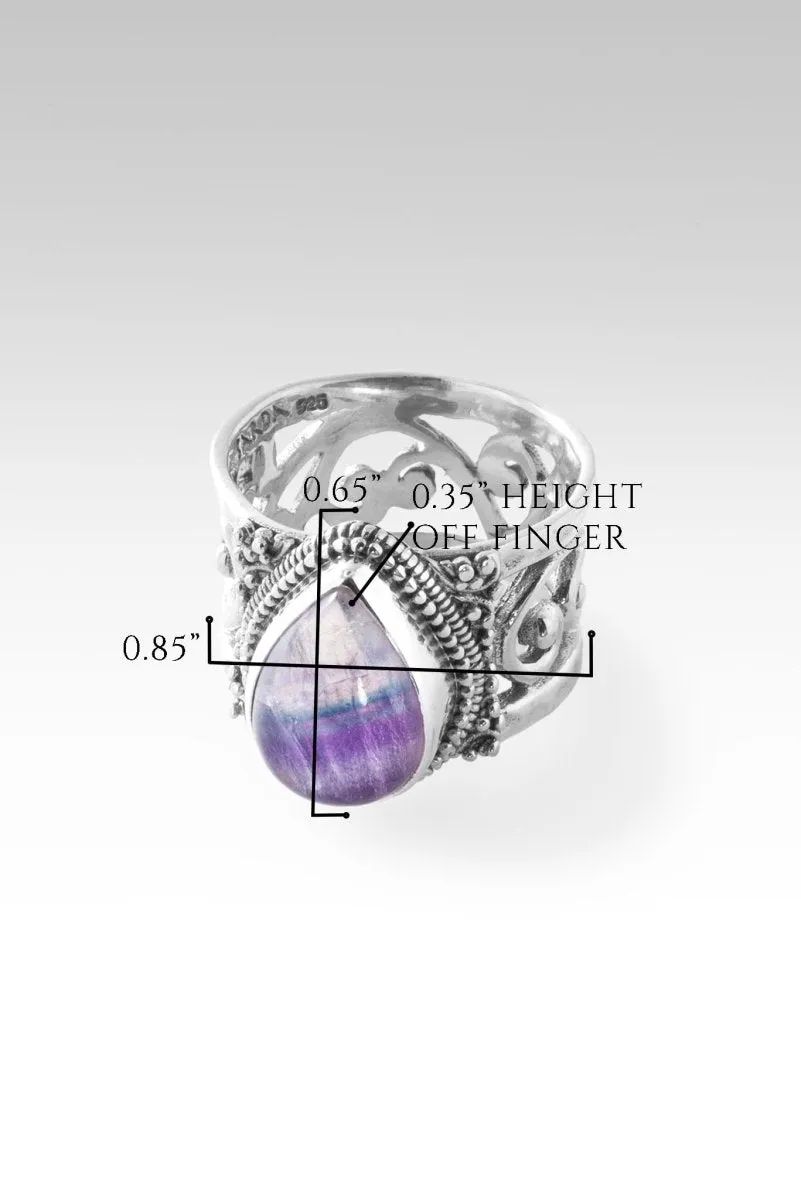 Gladness of Heart Ring™ in Rainbow Fluorite