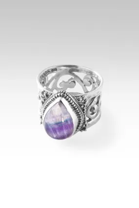 Gladness of Heart Ring™ in Rainbow Fluorite