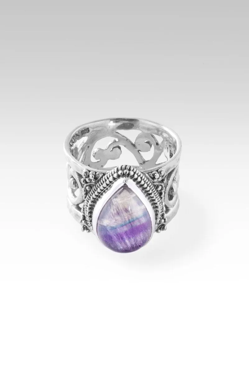 Gladness of Heart Ring™ in Rainbow Fluorite