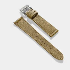 Kansas Green Boxed Leather Watch Strap