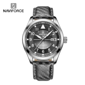 NAVIFORCE Casual Sport Watches for Men Top Brand Luxury Military Leather Wrist Watch Man Clock Fashion Quartz Men Watch Relogio NF8022