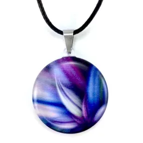 Purple Feathers Pendant