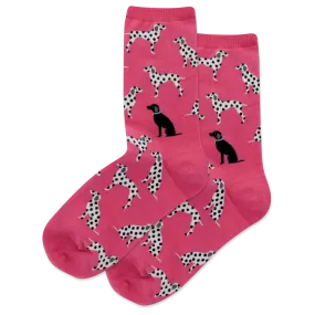 "Dalmatians" Cotton Crew Socks by Hot Sox