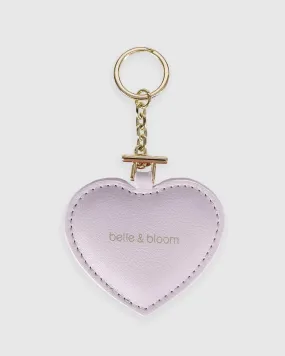 Stolen Heart Leather Keyring - Lilac