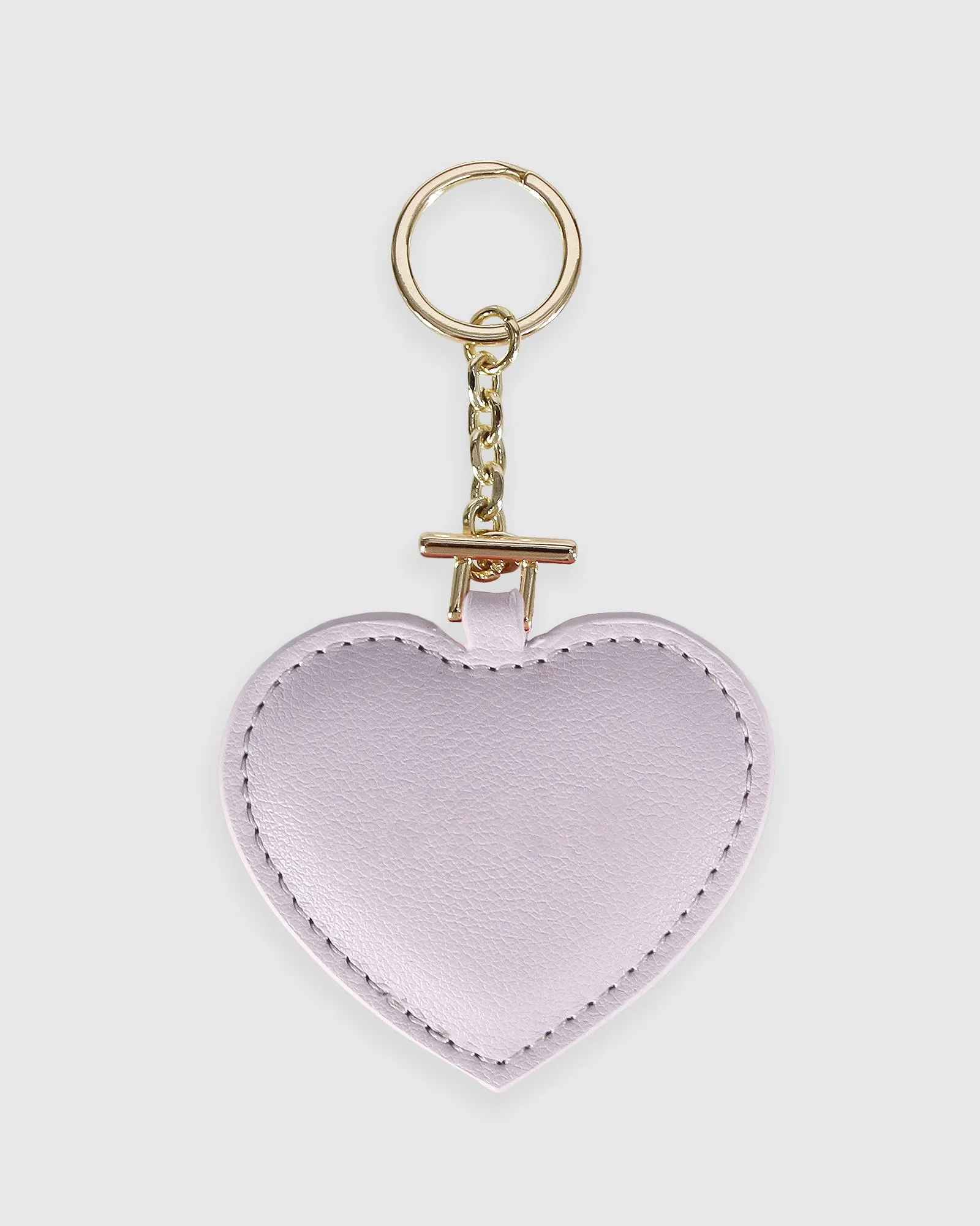 Stolen Heart Leather Keyring - Lilac